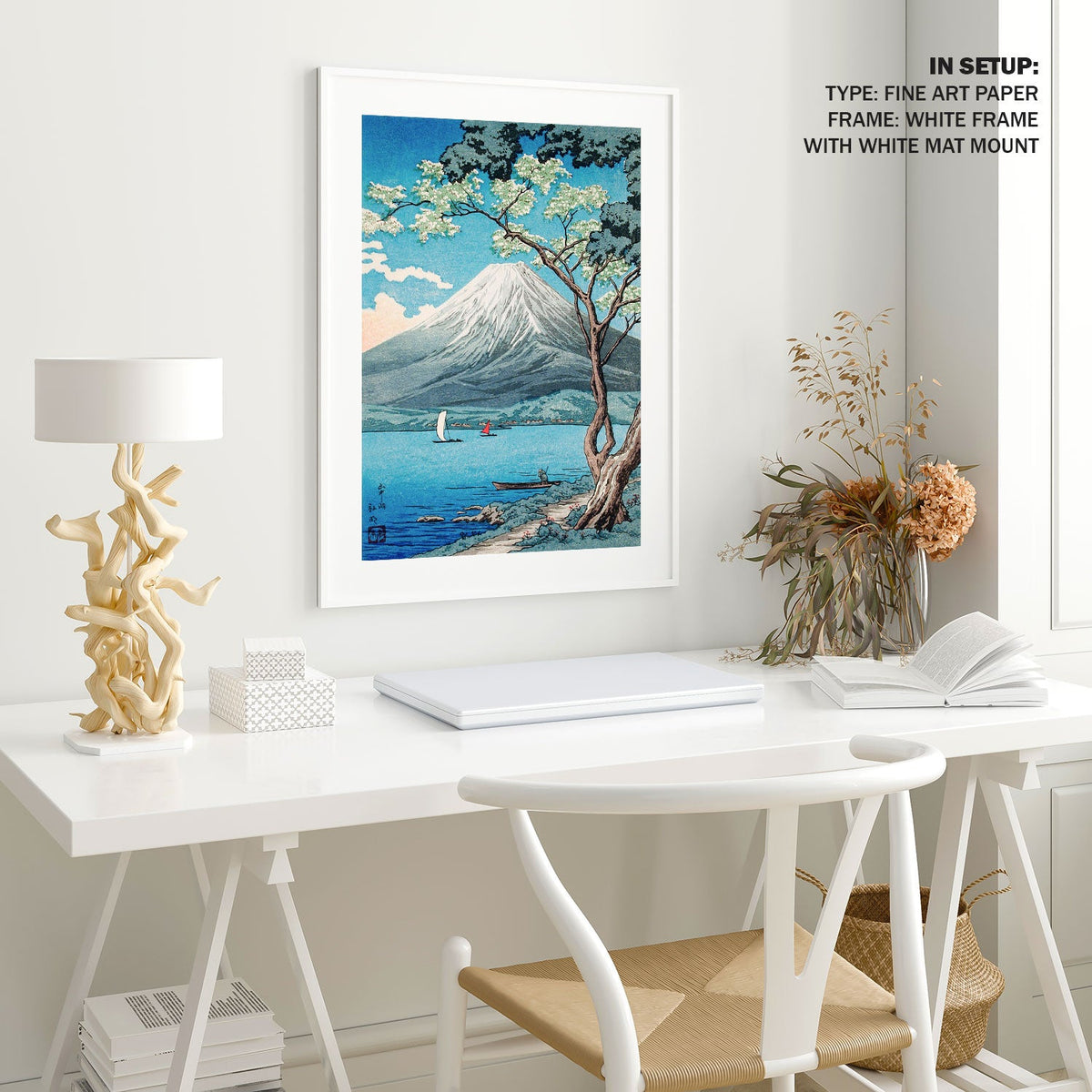 Mount Fuji from Lake Yamanaka by Hiroaki Takahashi, Japanese Art Painting