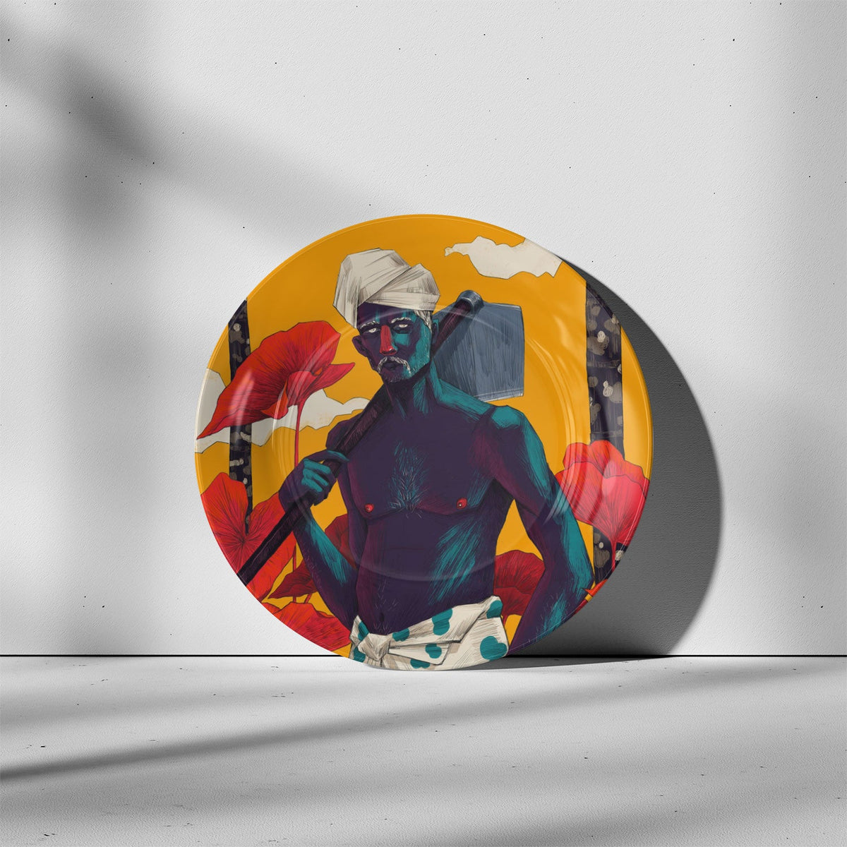 Sathyan-The Farmer, Decorative Art Plates