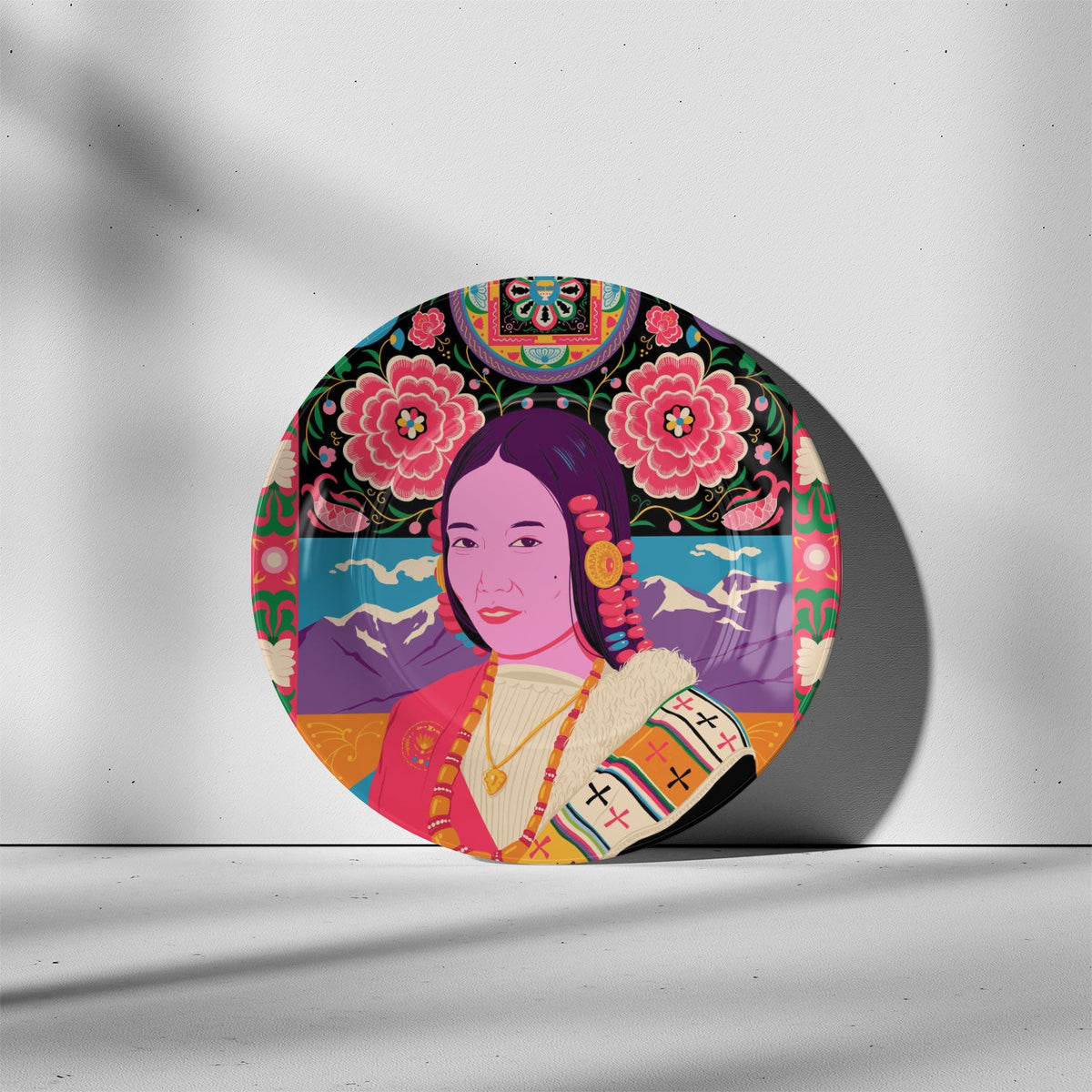 Tibet, Decorative Art Plates