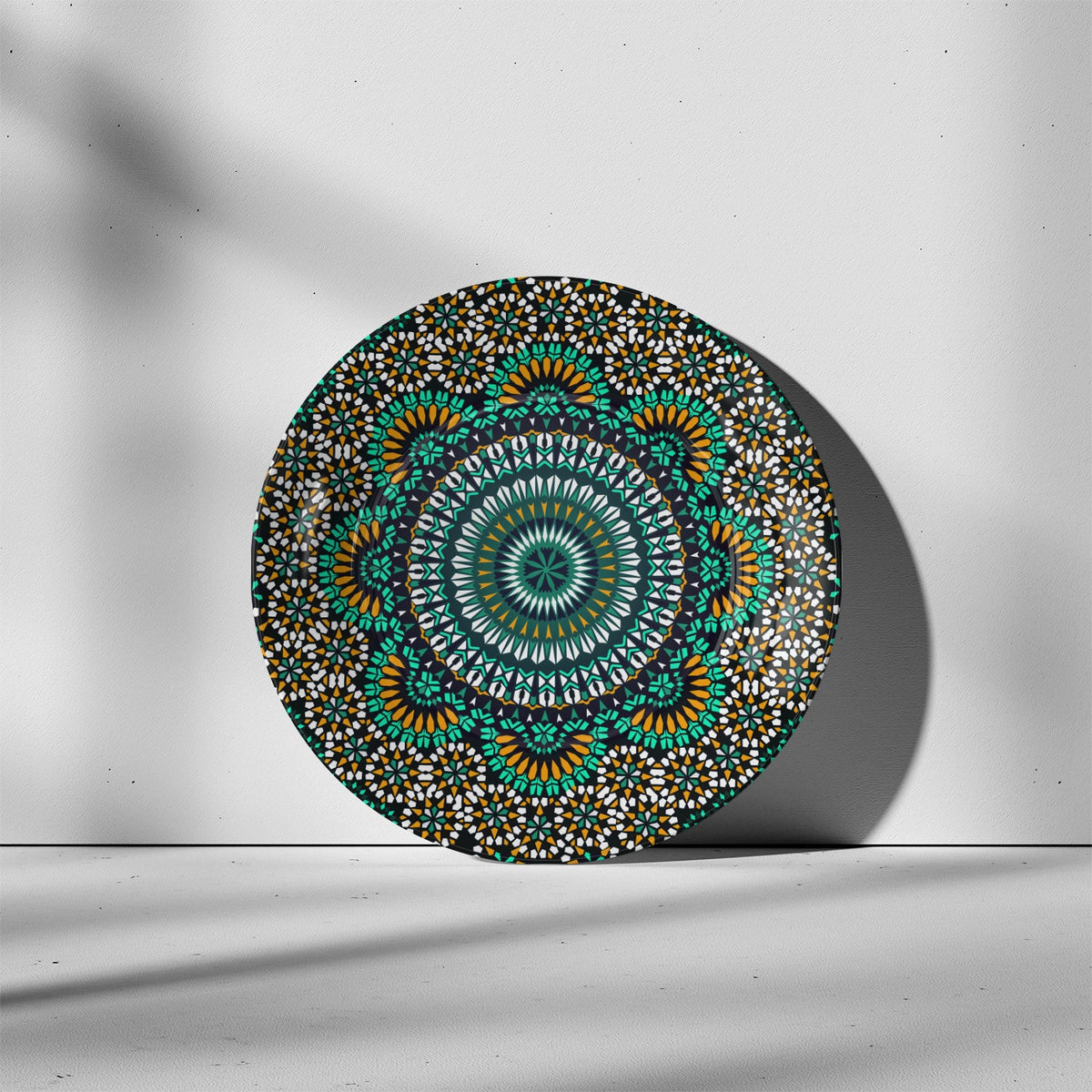 Seamless pattern in mosaic, Decorative Art Plates