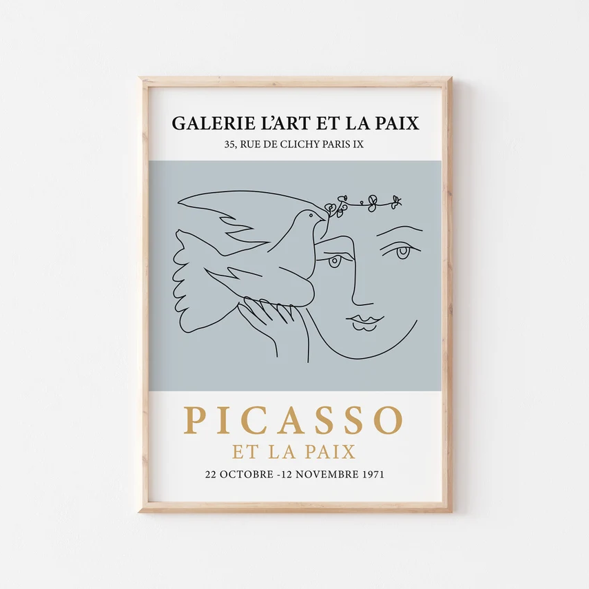 Exhibition Gallery Wall Set of 6, Matisse Art, Flower Market Art, Picasso Art