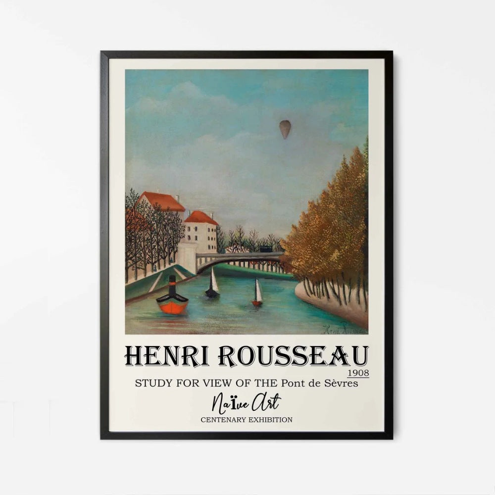 Henri Rousseau Exhibition Poster Green Set of 5, Henri Rousseau Art, W ...