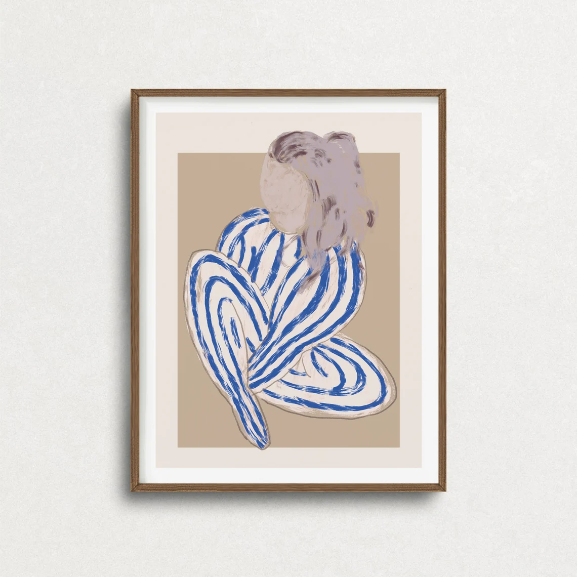 Abstract Gallery Wall Minimal Art Set of 6, Contemporary Wall Art, Minimal Wall Set